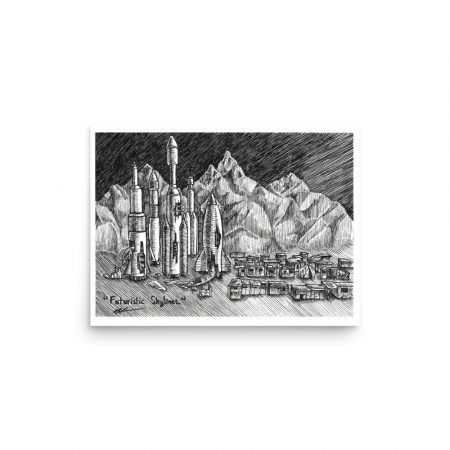 Futuristic Skylines - matte poster